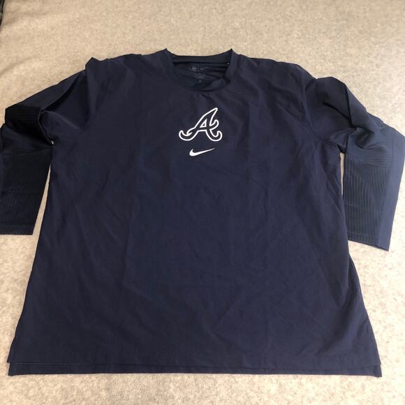 Nike Other - Atlanta Braves Nike Batting Shirt Mens XL MLB Long Sleeve Vented Baseball New